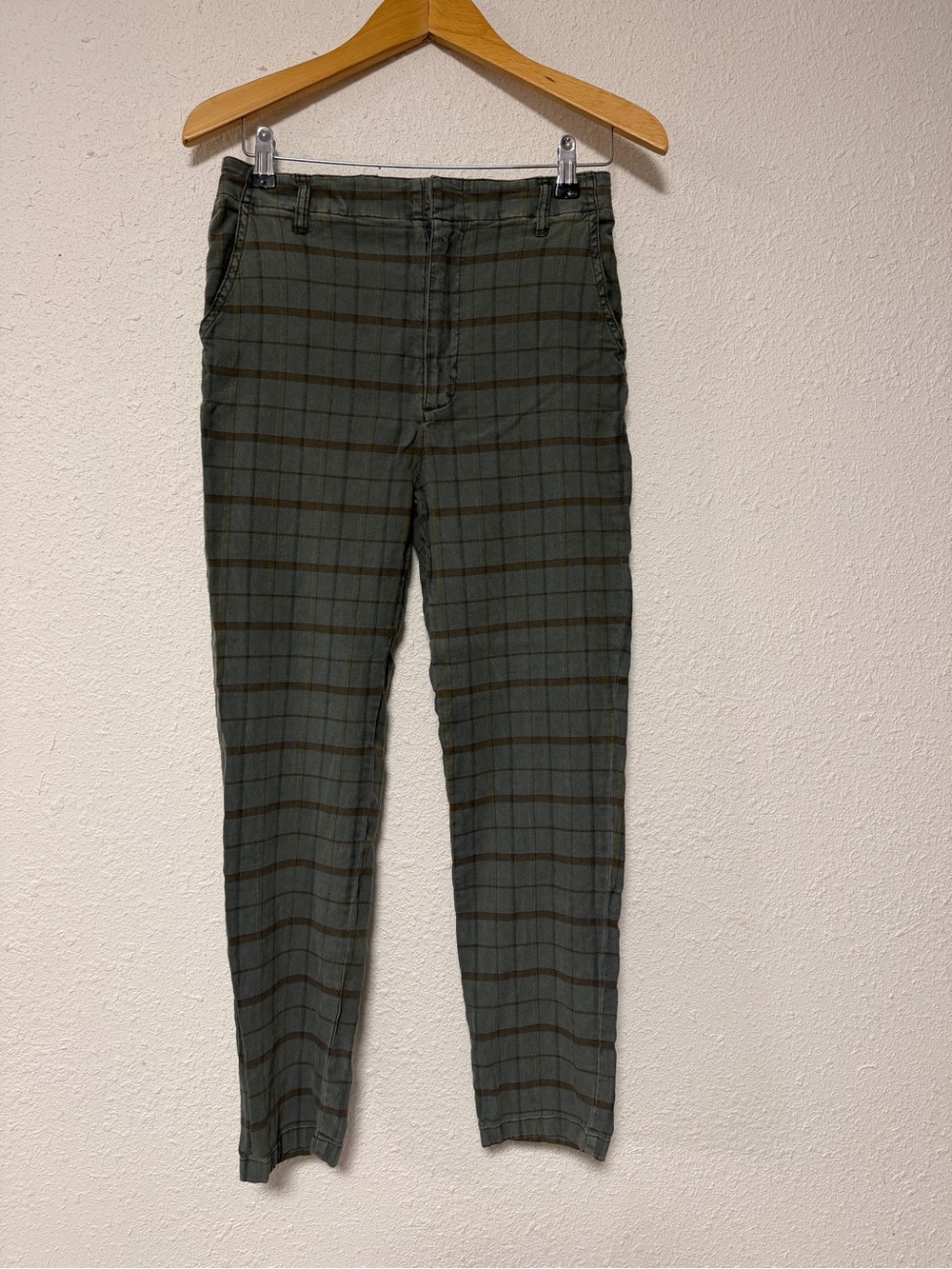 Sundance Green Plaid Chino Pants size 6